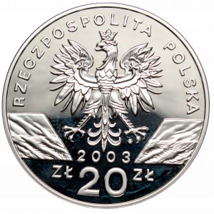 III RP, 20 złotych 2003 Węgorz europejski