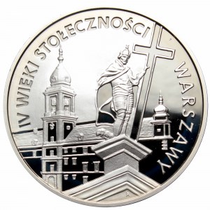 III RP, 20 złotych 1996 IV wieki stołeczności Warszawy