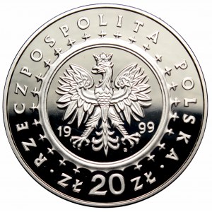 III RP, 20 złotych 1999 Pałac Potockich Radzyń Podlaski