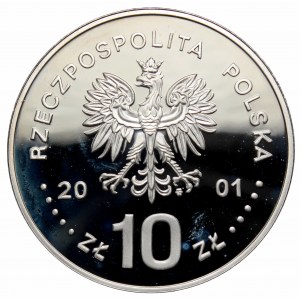 III RP, 10 złotych 2001 Jan III Sobieski 