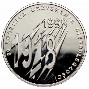 III RP, 10 złotych 1998 80 rocznica odzyskania niepodległości