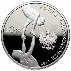 III RP, 10 złotych 2017 150 rocznica powstania Towarzystwa Gimnastycznego Sokół