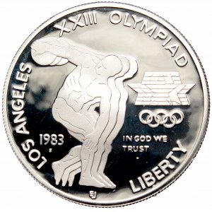 USA, 1 dollar 1983 Olympic games Los Angeles