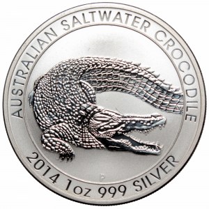 Australia, 1 dollar 2014 Saltwater Crocodile
