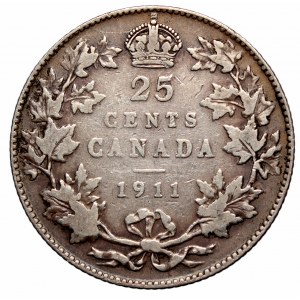 Canada, 25 cents 1911