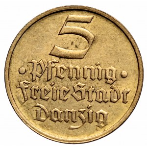 Wolne Miasto Gdańsk, 5 pfennigów 1932