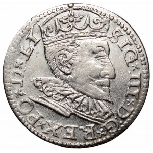 Zygmunt III Waza, Trojak 1596, Ryga - nieopisany bez kropki po LI