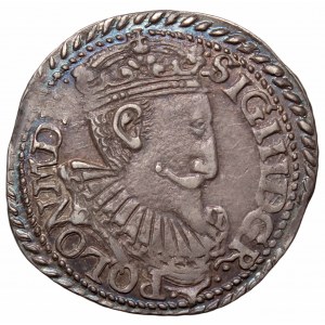 Zygmunt III Waza, Trojak 1597, Olkusz - nieopisany R••-•POLON