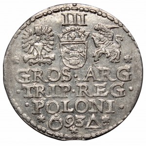 Zygmunt III Waza, Trojak 1593, Malbork - nieopisany G-REX