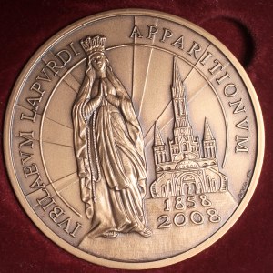 Watykan, Benedykt XVI, Medal 150 lat Lourdes 2008