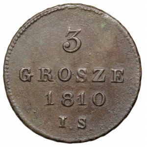 Księstwo Warszawskie, 3 grosze 1810 IS