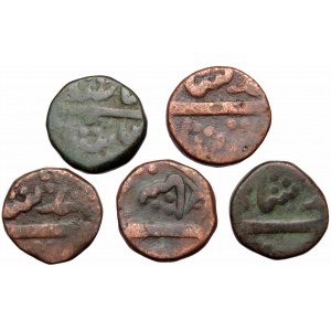 Islamic coinage, lot 5 pcs