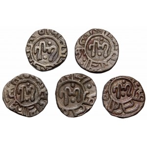 Islamic coinage, lot 5 pcs