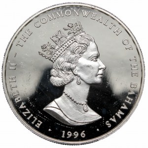 Bahamy, 1 dollar 1996 Millenium 2000, srebro