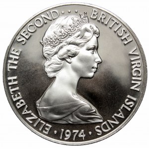 British Virgin Islands, 1 dollar 1974, silver