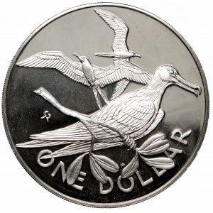 BVI, 1 dolar 1974, srebro