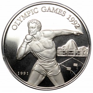 Samoa, 10 dolarów 1991 Olimpiada, srebro