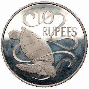 Seychelles, 10 rupee 1974, silver