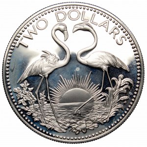 Bahamy, 2 dolary 1978, srebro