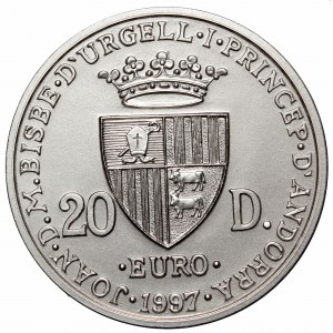 Andora, 20 dolarów 1997 Euro