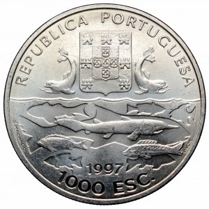 Portugal, 1000 escudos 1997, srebro