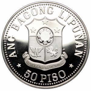 Phillipines, 50 piso 1978, silver