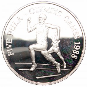 Botswana, 5 pula 1988, silver