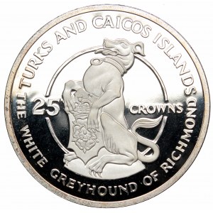 Turks and Caicos Islands, 25 crowns 1978, srebro