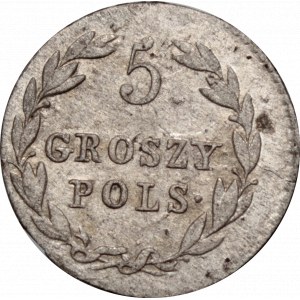 Królestwo Polskie, Aleksander I, 5 groszy 1818