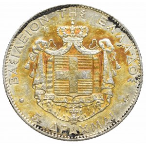 Grecja, 5 drachm 1875 A