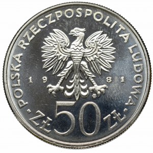 PRL, Próba Nikiel 50 złotych 1981 Gen. Sikorski