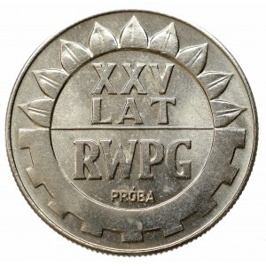 PRL, Próba Nikiel 20 złotych 1974 25 lat RWPG