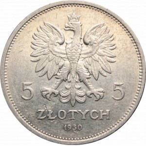 II Rzeczpospolita, 5 złotych 1930 Sztandar