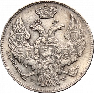 Królestwo Polskie, Mikołaj I, 15 kopiejek=1 złoty 1836, Warszawa