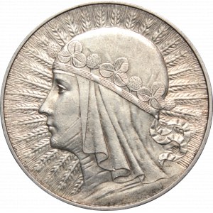 II Rzeczpospolita, 10 złotych 1932 bzm Głowa kobiety