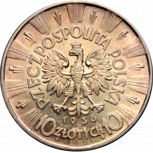 II Rzeczpospolita, 10 złotych 1936 Piłsudski