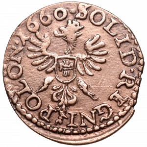 Jan II Kazimierz, Szeląg koronny 1660, Ujazdów z kolekcji Cezarego Wolskiego