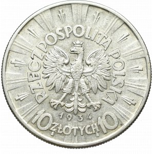 II Rzeczpospolita, 10 złotych 1934 Piłsudski