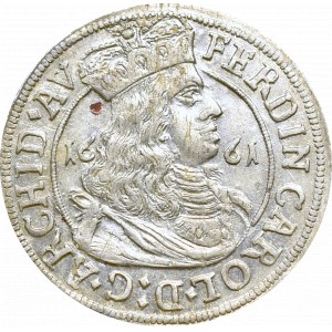 Austria, Ferdinand Carol, 3 kreuzer 1661