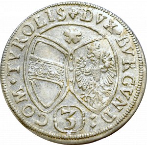 Austria, Ferdinand Carol, 3 kreuzer 1661