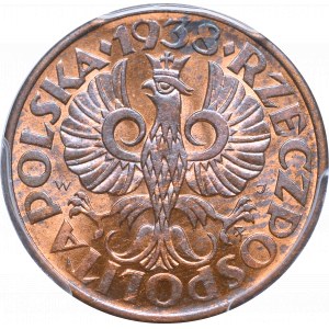 II Rzeczpospolita, 2 grosze 1938 - PCGS MS63 RB