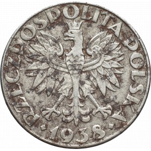 II Rzeczpospolita, 50 groszy 1938 - nieniklowane
