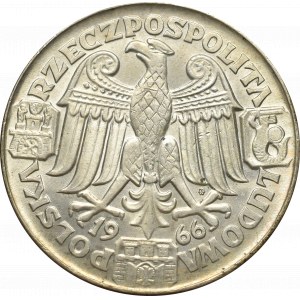 PRL, Próba 100 złotych 1966 Mieszko i Dąbrówka w oryginalnym kapslu emisyjnym