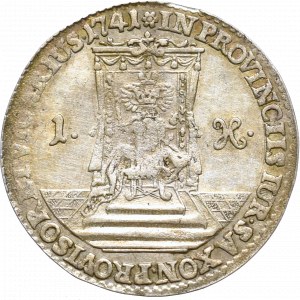 August III Sas, Grosz wikariacki 1741, Drezno