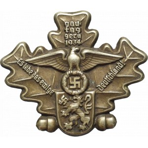 III Reich, NSDAP Badge Gautag Gera 1934