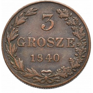 Królestwo Polskie, 3 grosze 1840