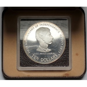 Bahamy, 10 dolarów 1978, srebro
