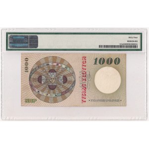 PRL, 1000 złotych 1965 Kopernik Ser, F - PMG 64