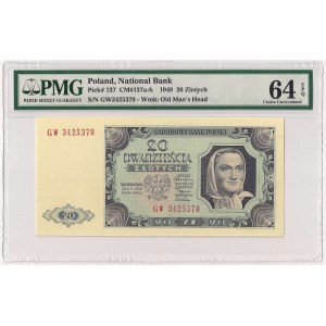 PRL, 20 złotych 1948 Ser. GW - PMG 64