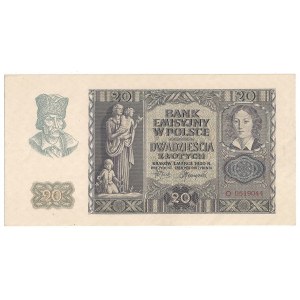 GG, 20 złotych 1940, Ser. O
